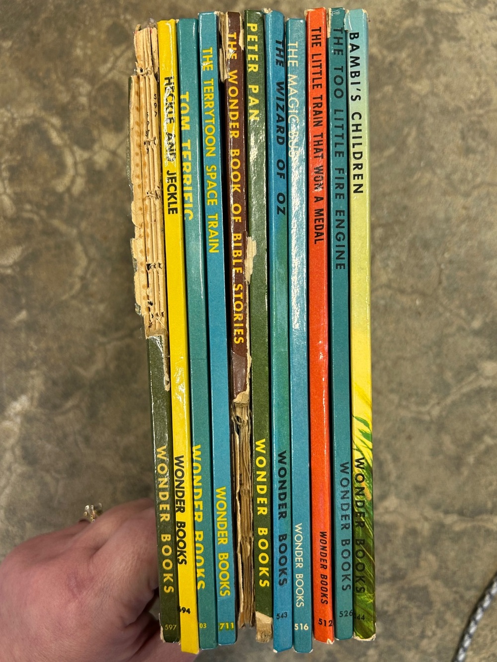 Wonder Books Set of 11 Vintage Mixture of Titles Childrens Books